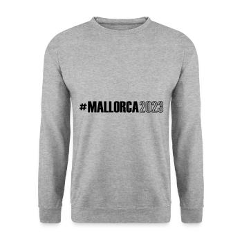 Majorque 2023 - Sweat-shirt Unisexe - gris chiné - Devant - Alina (178cm) & Michal (187cm)