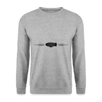 Zeppelin Icon Line - Unisex Sweatshirt - salt & pepper - Front - Alina (178cm) & Michal (187cm)