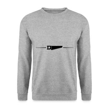 Ligne d’icône de scie - Sweat-shirt Unisexe - gris chiné - Devant - Alina (178cm) & Michal (187cm)