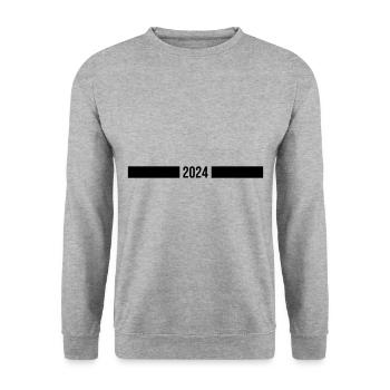 2024 year - Unisex Sweatshirt - salt & pepper - Front - Alina (178cm) & Michal (187cm)