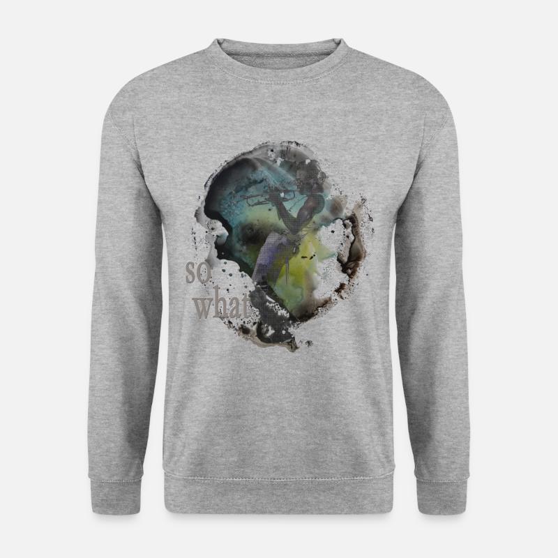 Jazz "so what" - Unisex Pullover - Weißgrau meliert