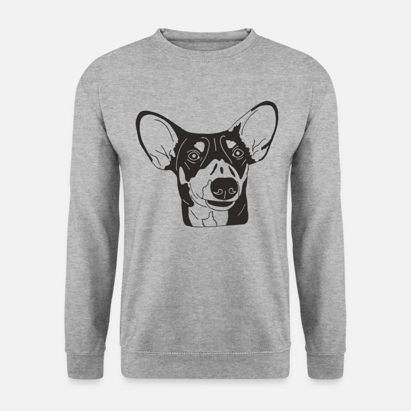 Podenco Mix - Unisex Pullover - Weißgrau meliert