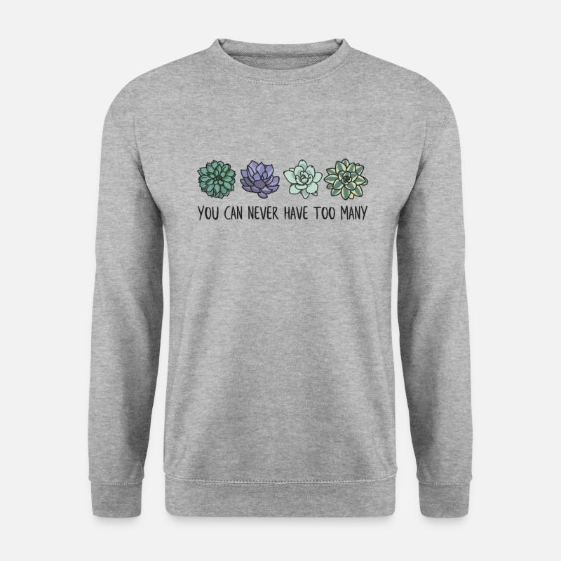 Man kann nie zu viele haben - Unisex Pullover - Weißgrau meliert