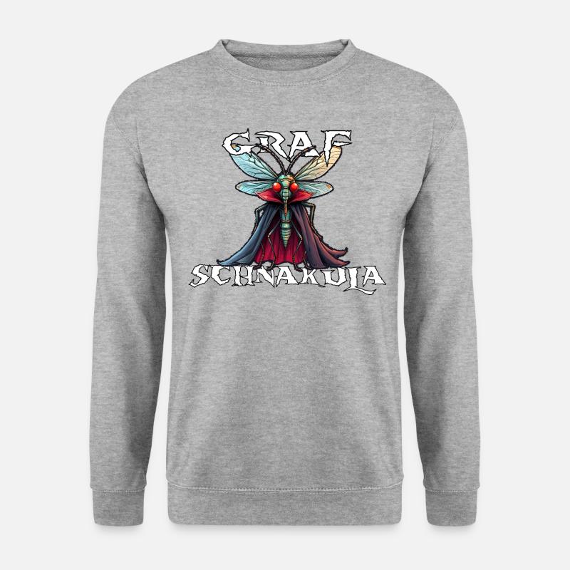 Graf Schnakula - Unisex Pullover - Weißgrau meliert