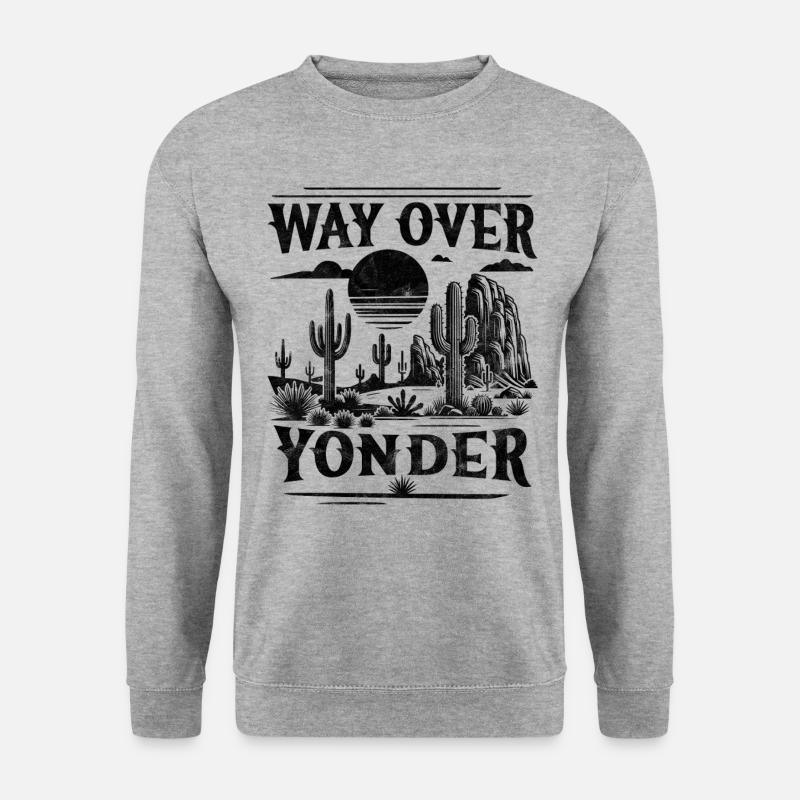 Weit drüben - Unisex Pullover - Weißgrau meliert