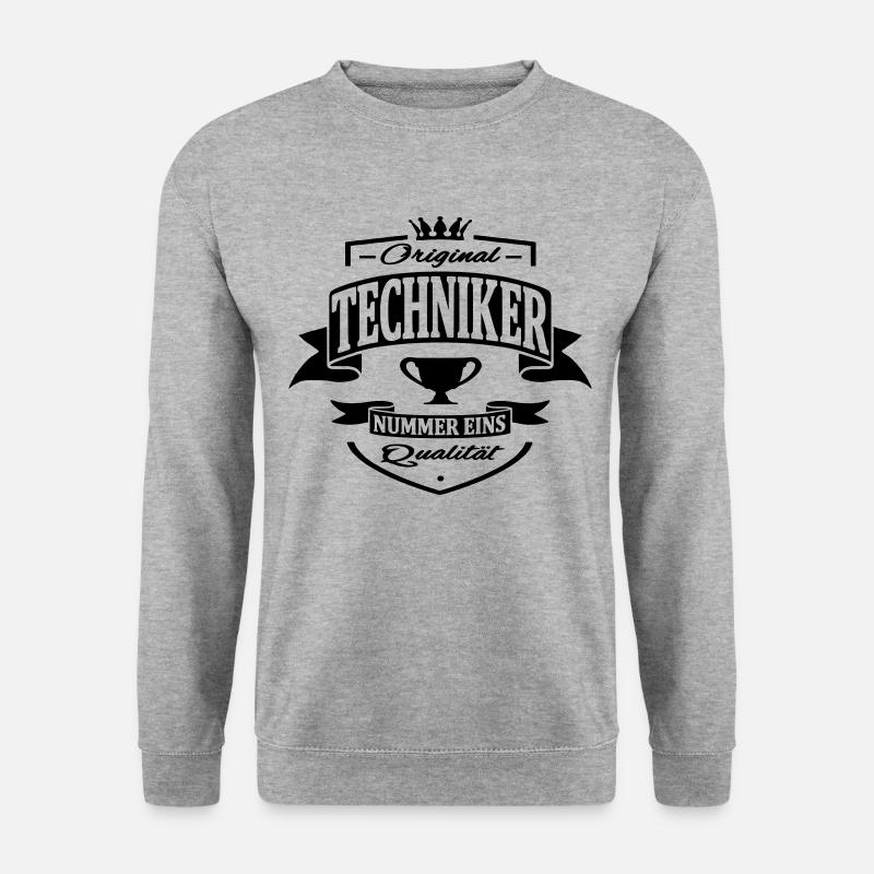 techniker - Unisex Pullover - Weißgrau meliert