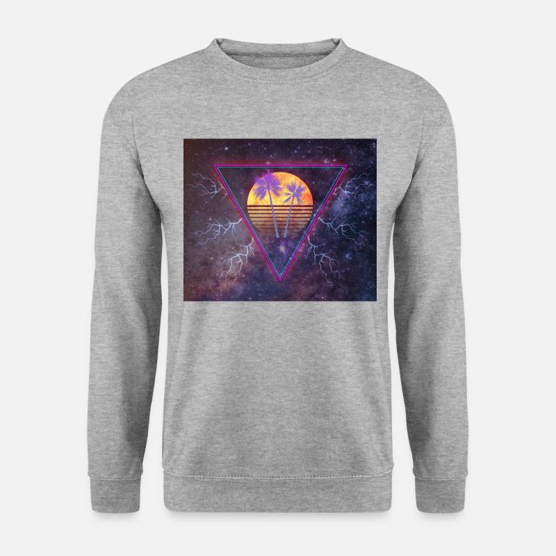 Lightning Sun - Unisex Pullover - Weißgrau meliert