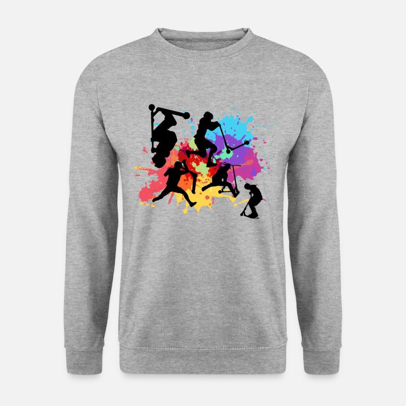 Stuntscooter,Trickscooter,tricks,stunt,e-scooter - Unisex Sweatshirt - salt & pepper