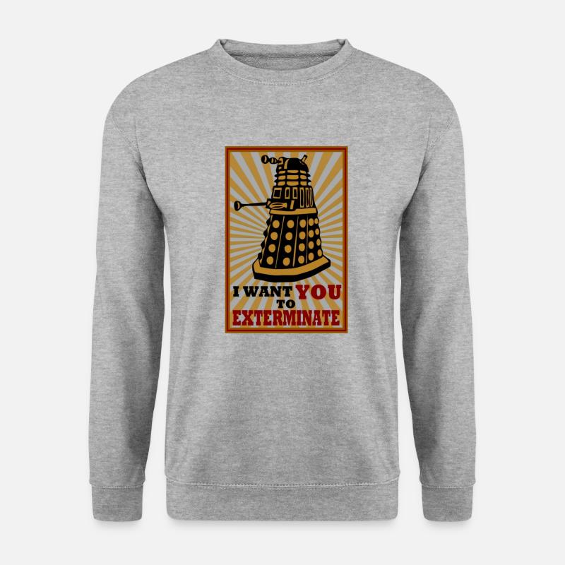 Dalek - Unisex Pullover - Weißgrau meliert