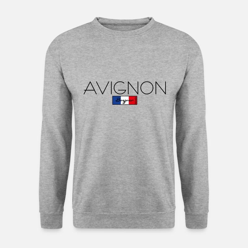 AVIGNON FRANKREICH URLAUB SOMMER PARTY (b) - Unisex Pullover - Weißgrau meliert
