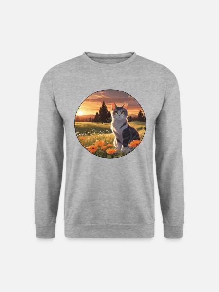 Coucher de soleil - Sweat-shirt Unisexe - gris chiné
