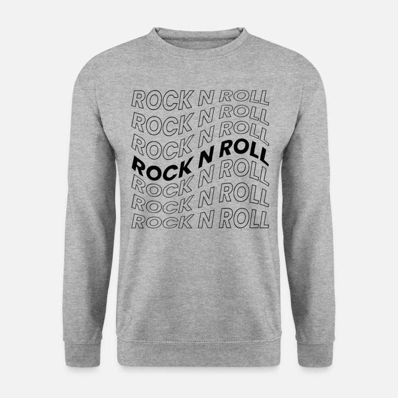 Rock'n'Roll - Unisex Pullover - Weißgrau meliert