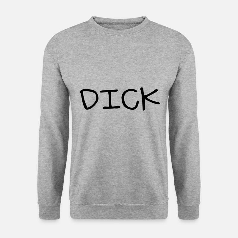 dick - Unisex Pullover - Weißgrau meliert