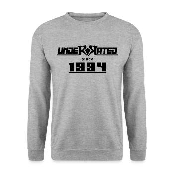 1994 birthday 28 years 28th anniversary underrated - Unisex Sweatshirt - salt & pepper - Front - Alina (178cm) & Michal (187cm)