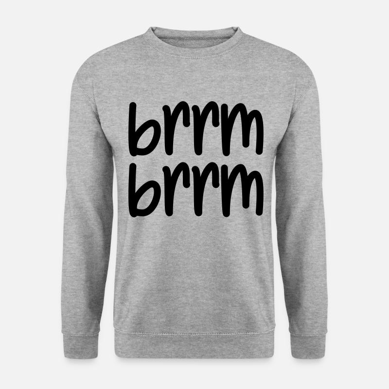 brrm brrm - Unisex Pullover - Weißgrau meliert