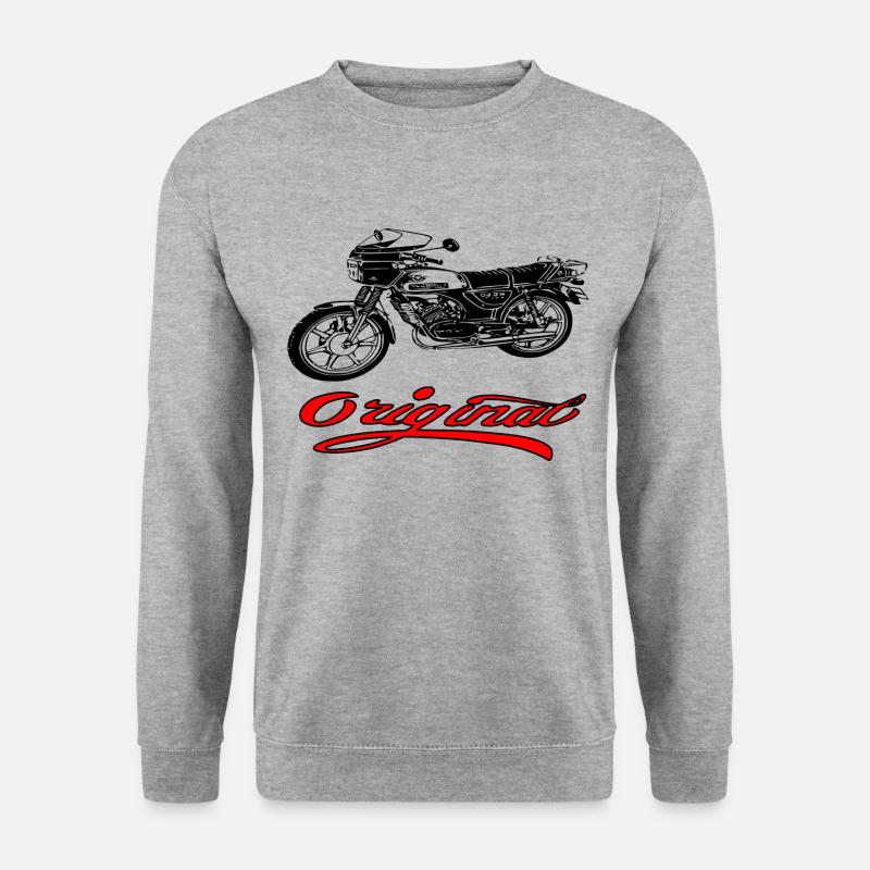 Zündapp KS 50 Retro Bike - Unisex Pullover - Weißgrau meliert