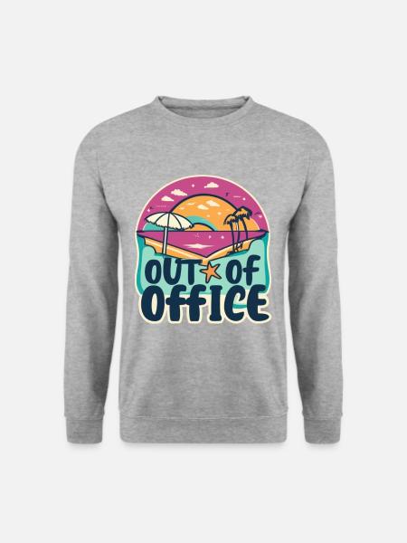 Bürojokes Büro Witze Lustig - Unisex Pullover - Weißgrau meliert