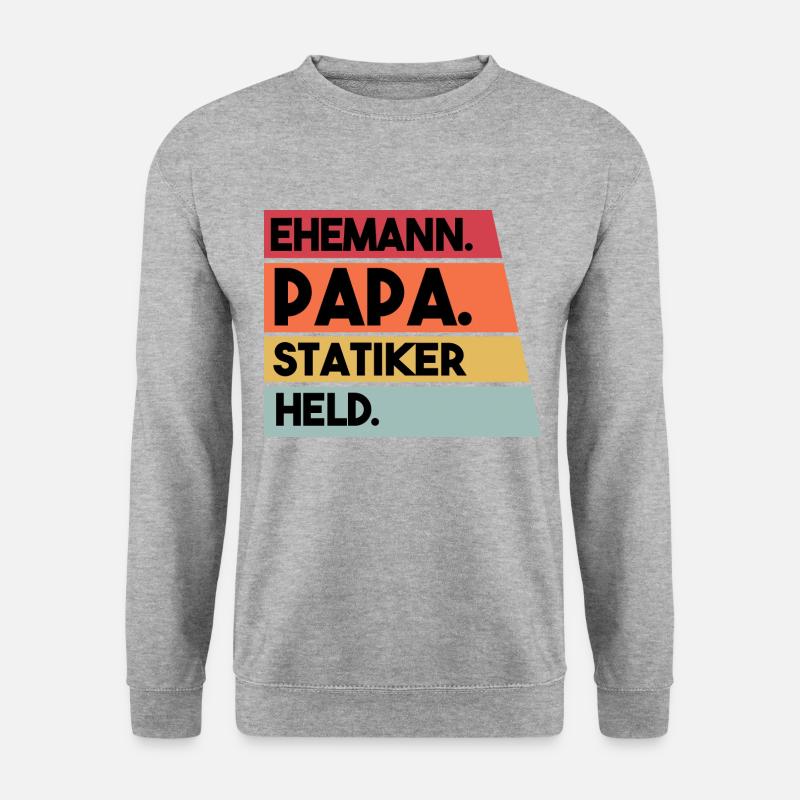 Husband Dad Structural Engineer Hero - Unisex Sweatshirt - salt & pepper