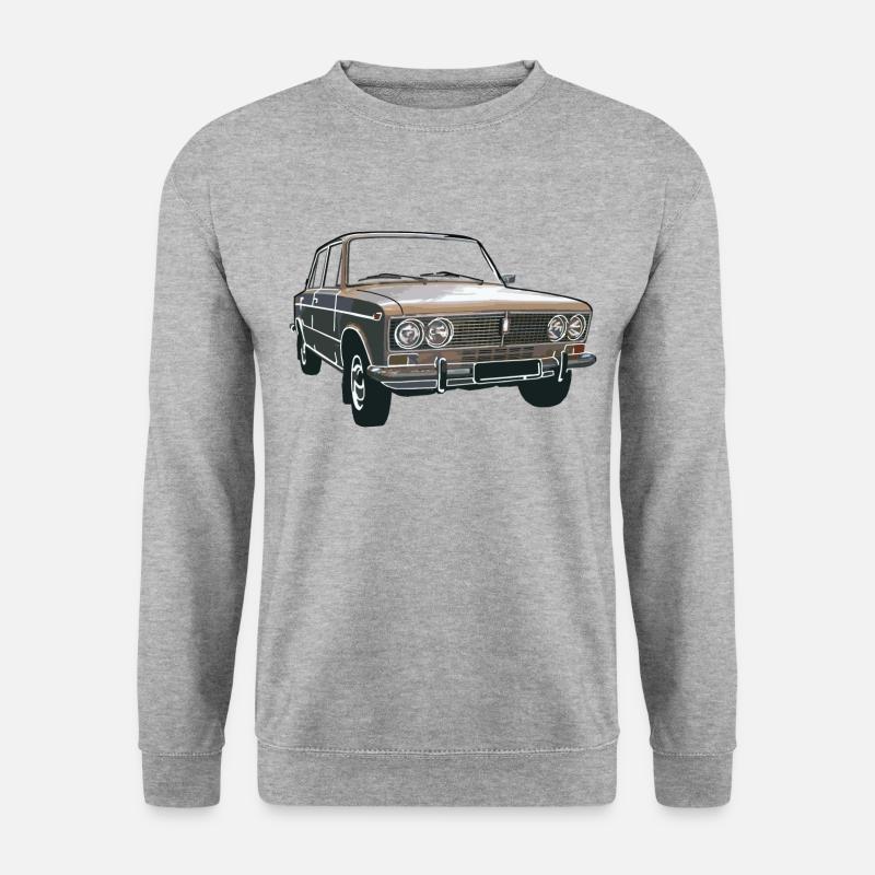 Lada 1500 VAZ 2103 Zhigul - Unisex Pullover - Weißgrau meliert