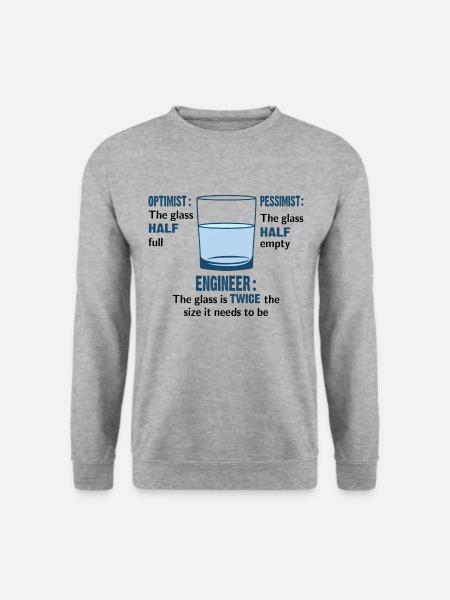 Engineer Glass - Unisex Sweatshirt - salt & pepper