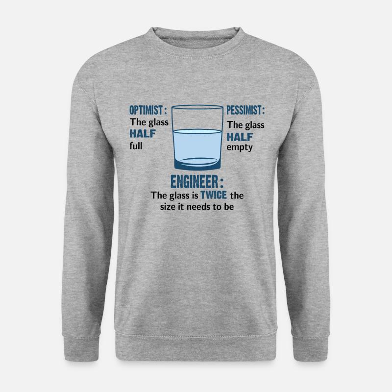 Engineer Glass - Unisex Sweatshirt - salt & pepper