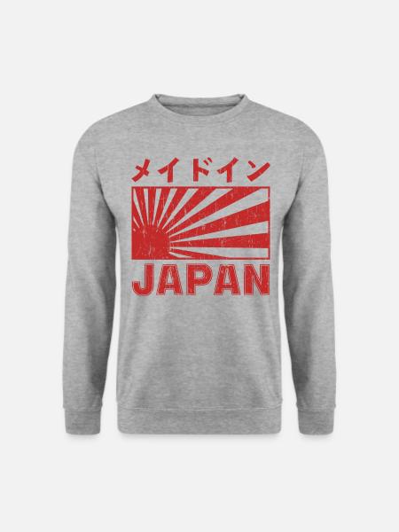 Japan Flag Ancient Samurai - Unisex Sweatshirt - salt & pepper