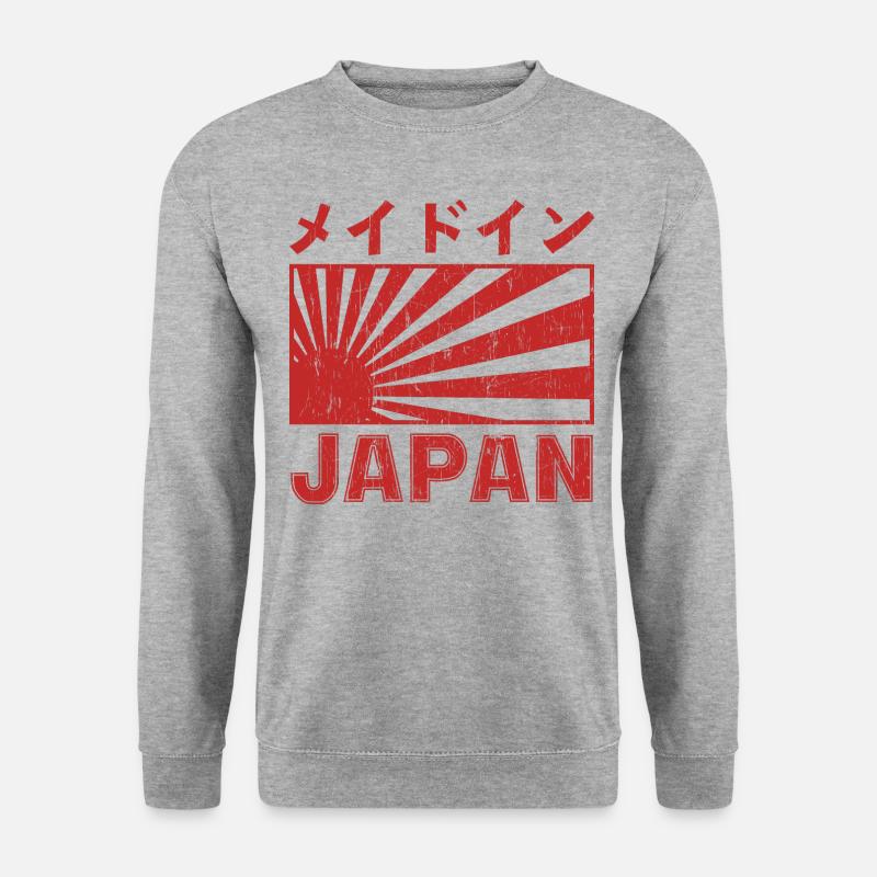 Japan Flag Ancient Samurai - Unisex Sweatshirt - salt & pepper