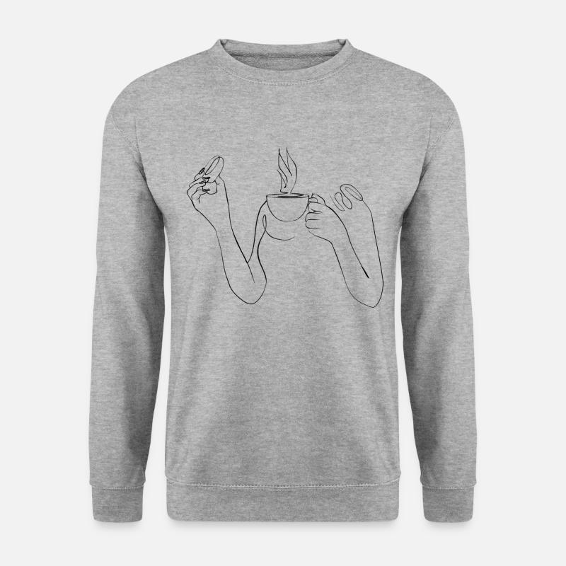 Coffee Line - Unisex Sweatshirt - salt & pepper
