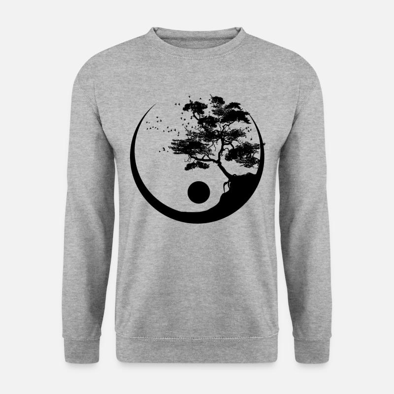 Tree Ying Yang - Unisex Sweatshirt - salt & pepper