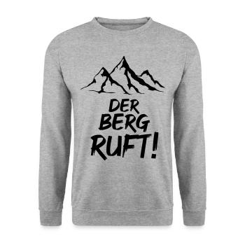Der Berg ruft - Unisex Pullover - Weißgrau meliert - Vorne - Alina (178cm) & Michal (187cm)