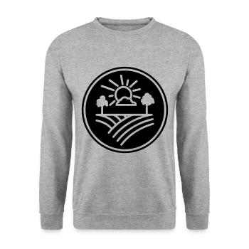 Agriculteur agricole - Sweat-shirt Unisexe - gris chiné - Devant - Alina (178cm) & Michal (187cm)