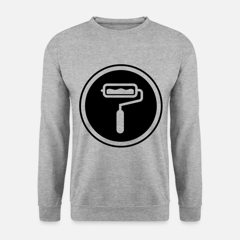 Painter Silhouette icon - Unisex Sweatshirt - salt & pepper