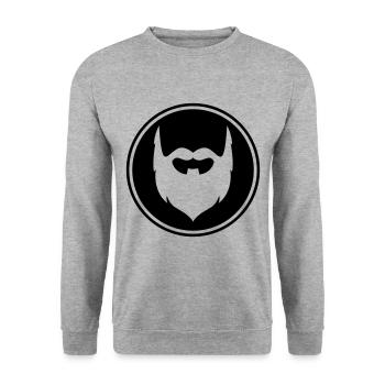 Symbole de barbe - Sweat-shirt Unisexe - gris chiné - Devant - Alina (178cm) & Michal (187cm)