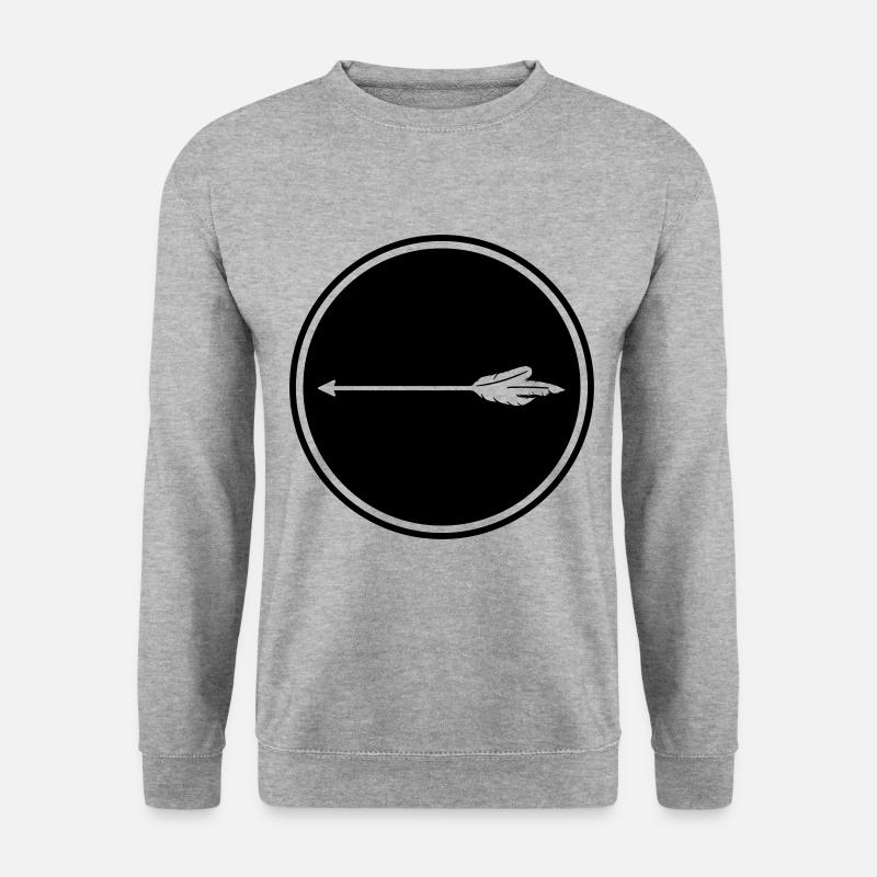 Arrow Icon - Unisex Sweatshirt - salt & pepper