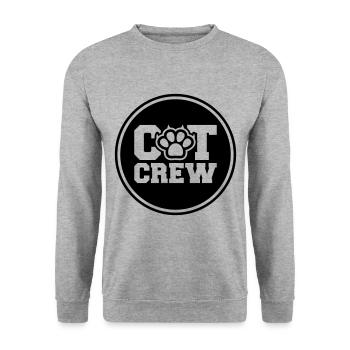 Équipage Cat - Sweat-shirt Unisexe - gris chiné - Devant - Alina (178cm) & Michal (187cm)