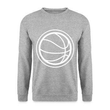 Symbole du basket-ball - Sweat-shirt Unisexe - gris chiné - Devant - Alina (178cm) & Michal (187cm)