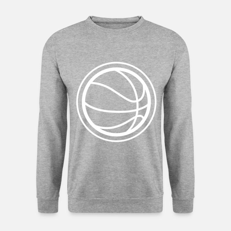 Basketball symbol - Unisex Pullover - Weißgrau meliert