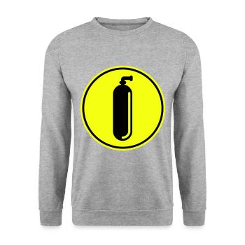 Oxygen Diving Circle - Unisex Sweatshirt - salt & pepper - Front - Alina (178cm) & Michal (187cm)