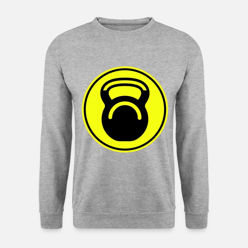 Dumbbell weights icon - Unisex Sweatshirt - salt & pepper