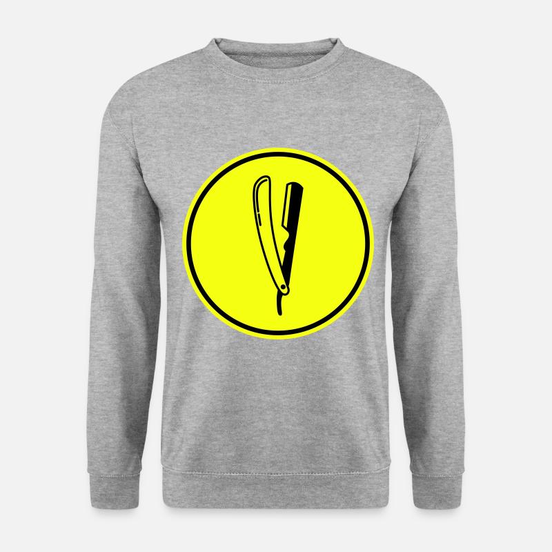 Shave Barber logo icon - Unisex Sweatshirt - salt & pepper
