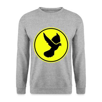 Dove symbol - Unisex Sweatshirt - salt & pepper - Front - Alina (178cm) & Michal (187cm)