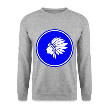 Indian head - Unisex Sweatshirt - salt & pepper - Front - Alina (178cm) & Michal (187cm)