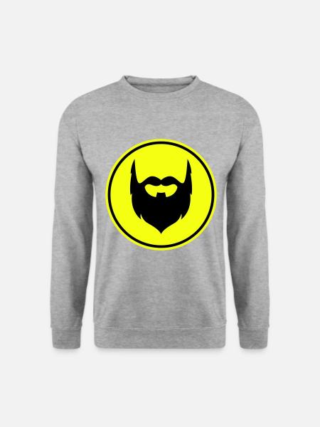Beard symbol - Unisex Sweatshirt - salt & pepper