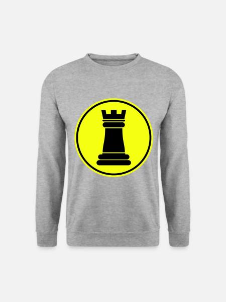 Chess piece tower - Unisex Sweatshirt - salt & pepper