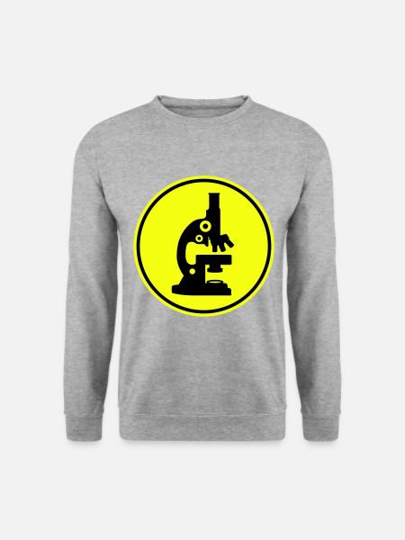 Microscope Icon Icon - Unisex Sweatshirt - salt & pepper