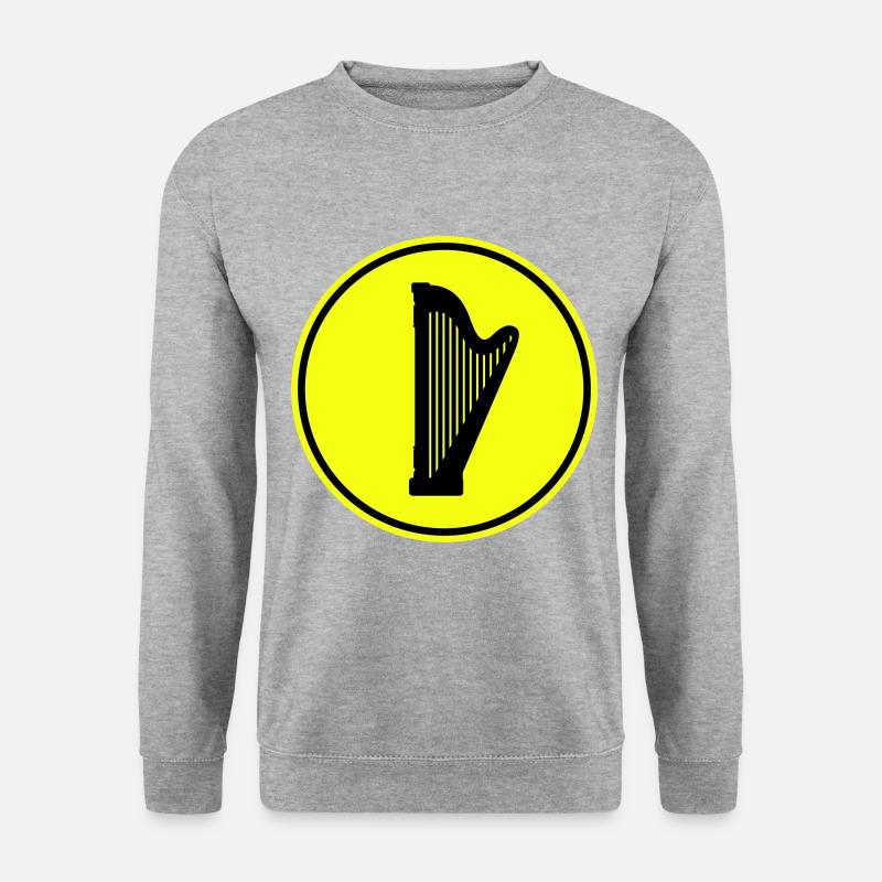 Symbole de la harpe - Sweat-shirt Unisexe - gris chiné