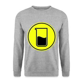 Test tube chemistry - Unisex Sweatshirt - salt & pepper - Front - Alina (178cm) & Michal (187cm)