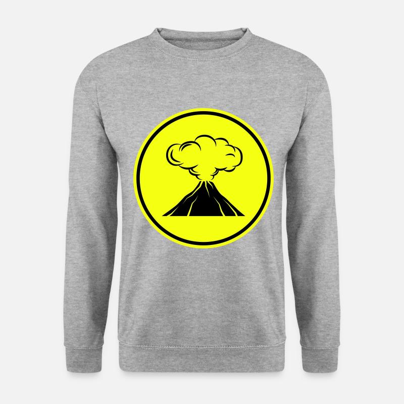 Volcano icon icon - Unisex Sweatshirt - salt & pepper