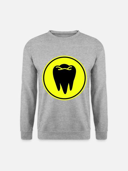 Tooth icon symbol - Unisex Sweatshirt - salt & pepper