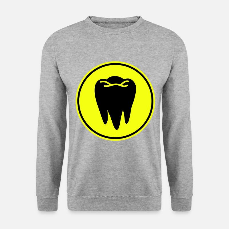 Symbole de l’icône de dent - Sweat-shirt Unisexe - gris chiné